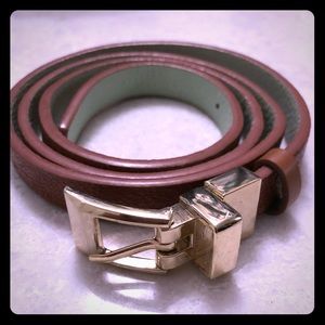 Brown and gold belt